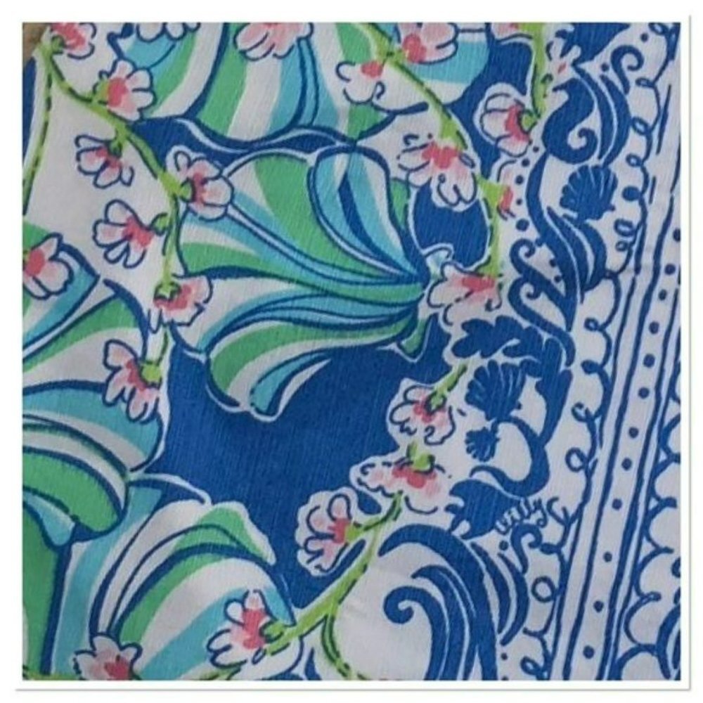 Lilly Pulitzer Tate Skirt - Bay Blue Coasting Size 0 - Picture 5 of 5